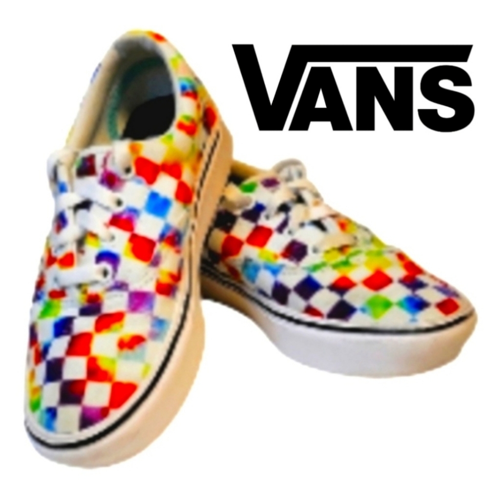 Womens Colorful ComfyCush Era Vans Sneakers